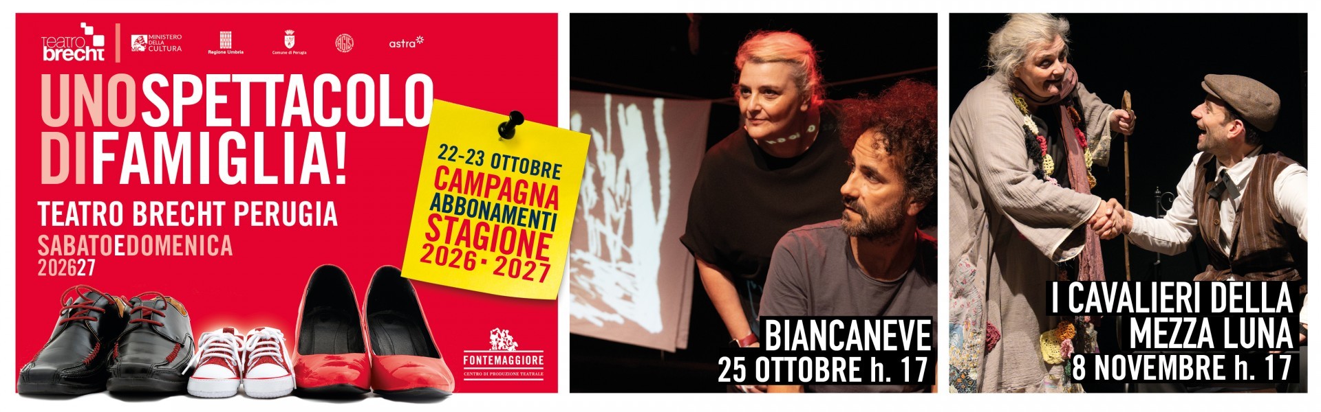 teatro Brecth , teatro ragazzi perugia, fontemaggiore uno spettacolo di famiglia